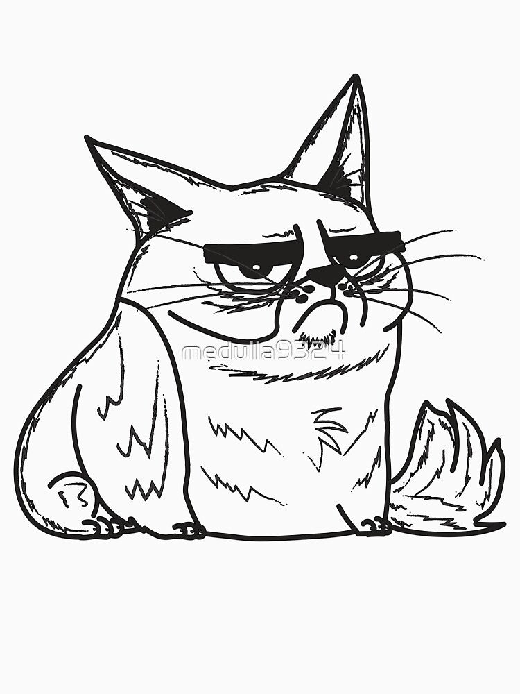 Fat Grump Cat #2 by medulla9324