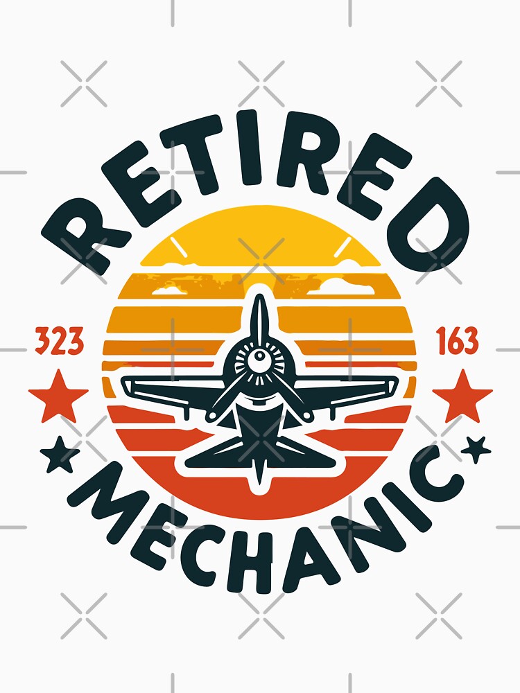 retired mechanic retro gift for retirment day by MommyVibeArts