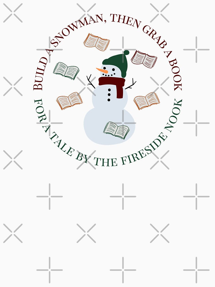 Build A Snowman, Then Grab A Book, For A Tale By The Fireside Nook by Megurix