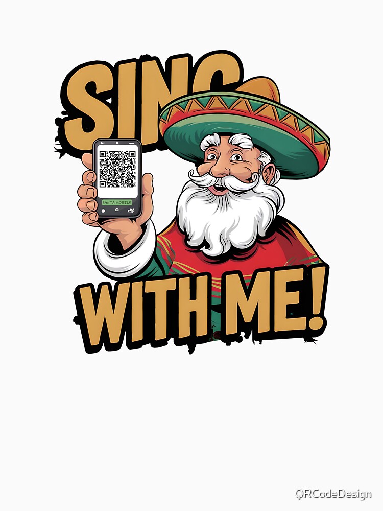 Feliz Navidad QR Code Mexican Santa by QRCodeDesign