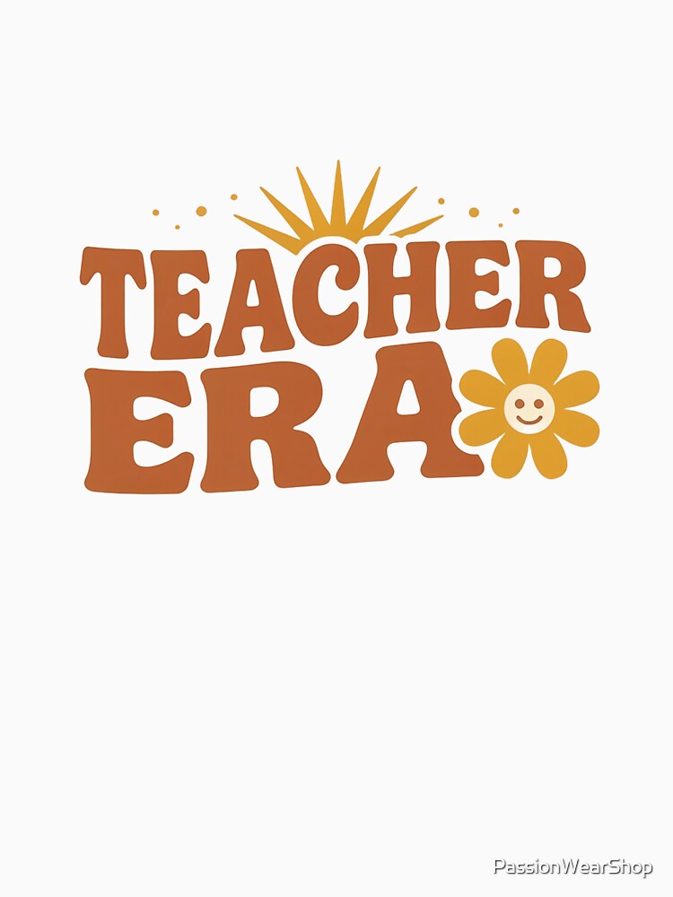 In My Teacher Era Retro Groovy Teacher School Gift by PassionWearShop