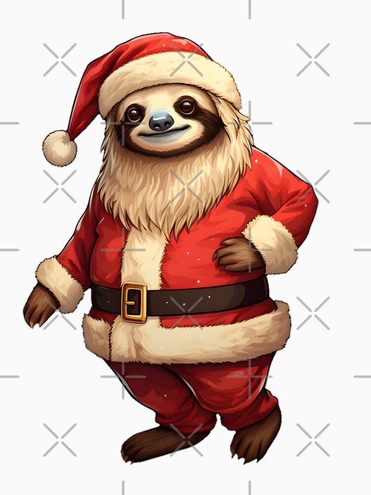 Santa Sloth funny design by Trendy-Artistry