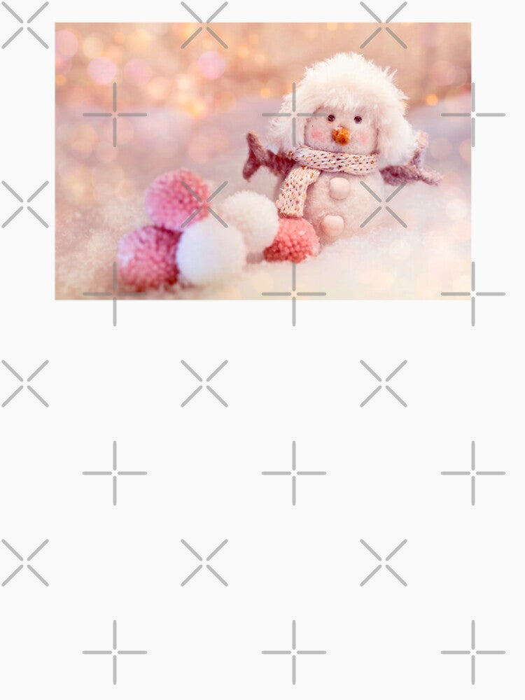 Fluffy Little Pink Snowman by LAPilotGirl