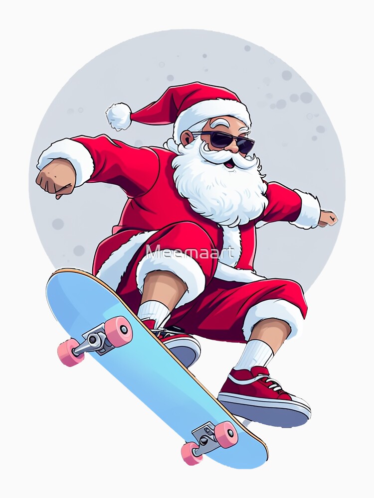 Santa skating by Meemaart