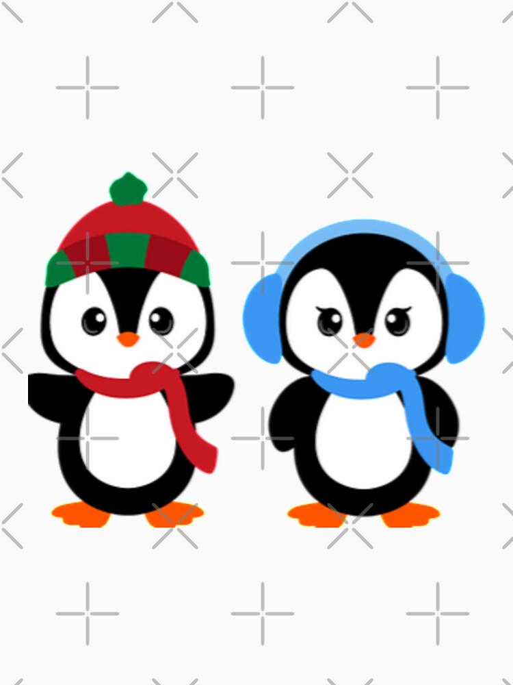Festive winter penguin stickers,t-shirt christmas gift by Other Look