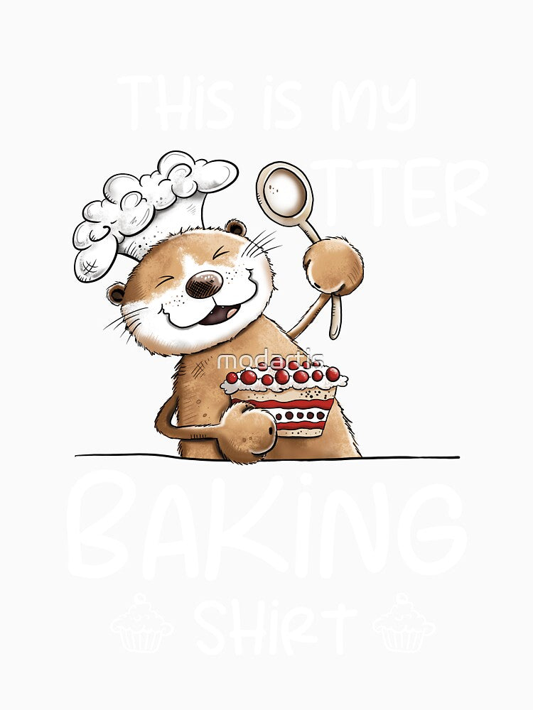 This Is My Otter Baking Shirt I Sea Otter Baker Pun by modartis