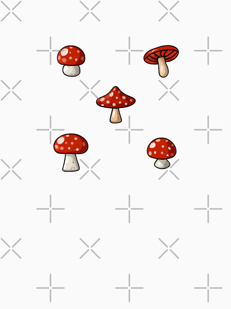 Red mushrooms Set pack by wonderxwander
