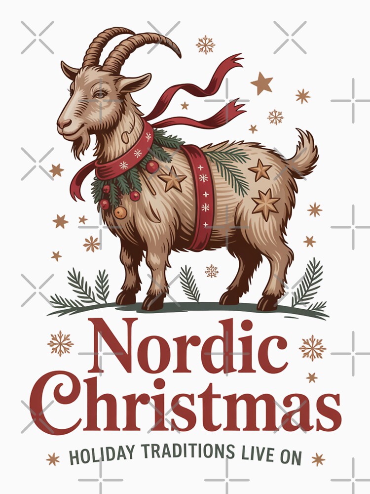 Classic Yule Goat Collection – Scandinavian Winter Tradition Series by Nordic Echo