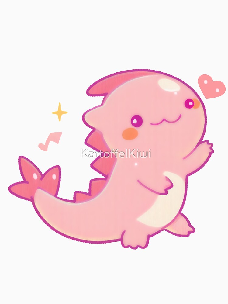 Cute Pink Axelotl by KartoffelKiwi