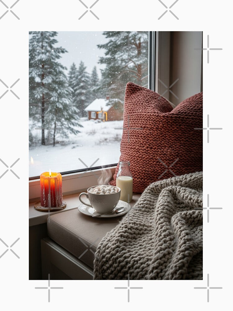 Cozy Winter Morning Hygge | A Serene Window View by Vida e Arte