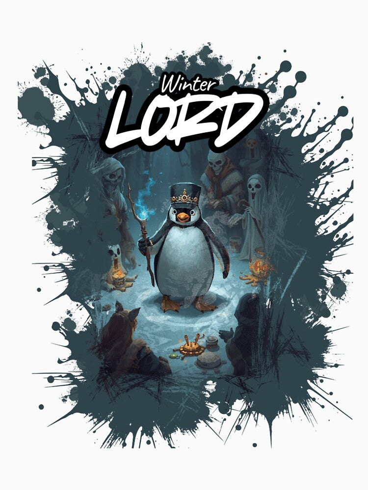 Winter Lord Penguin | Creepy Cute Dark Fantasy Art by CREEPY CRAZE