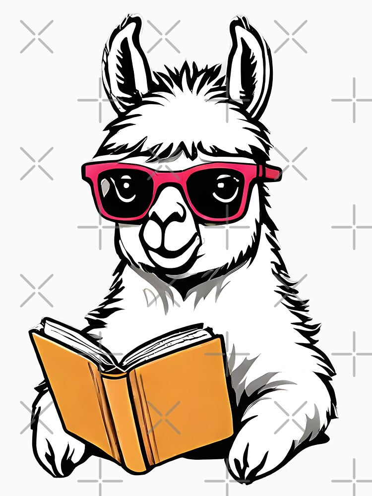Librarian Llama by Designowner