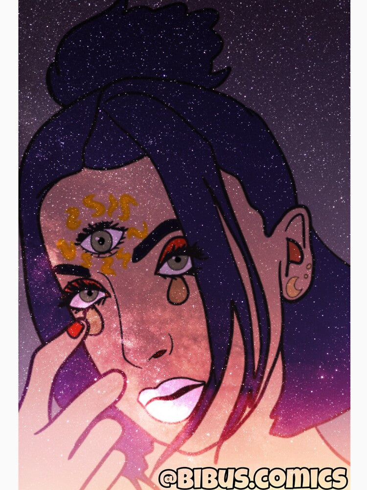 Galaxy Mushroom Girl by bibus-comics