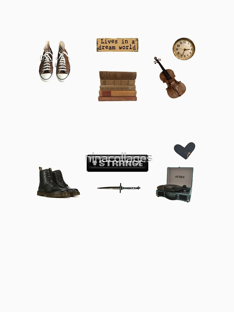 Opposite lovers- dark academia/emocore collage by ninacollages
