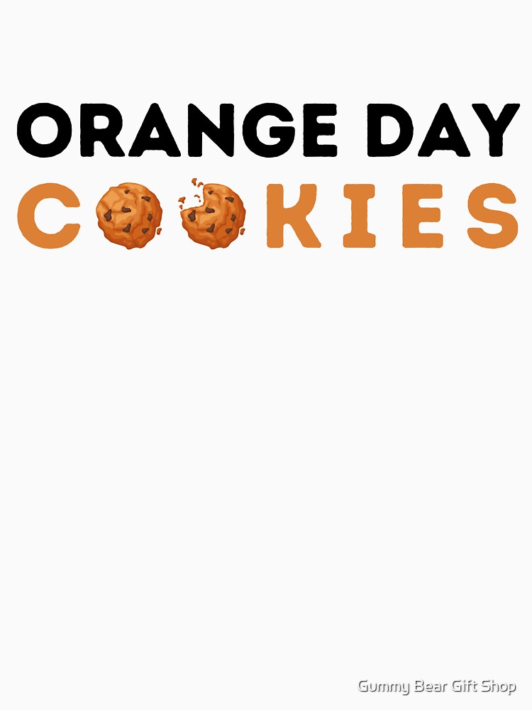 Orange Day Cookies - Chocolate Chip Cookie by Gummy Bear Gift Shop