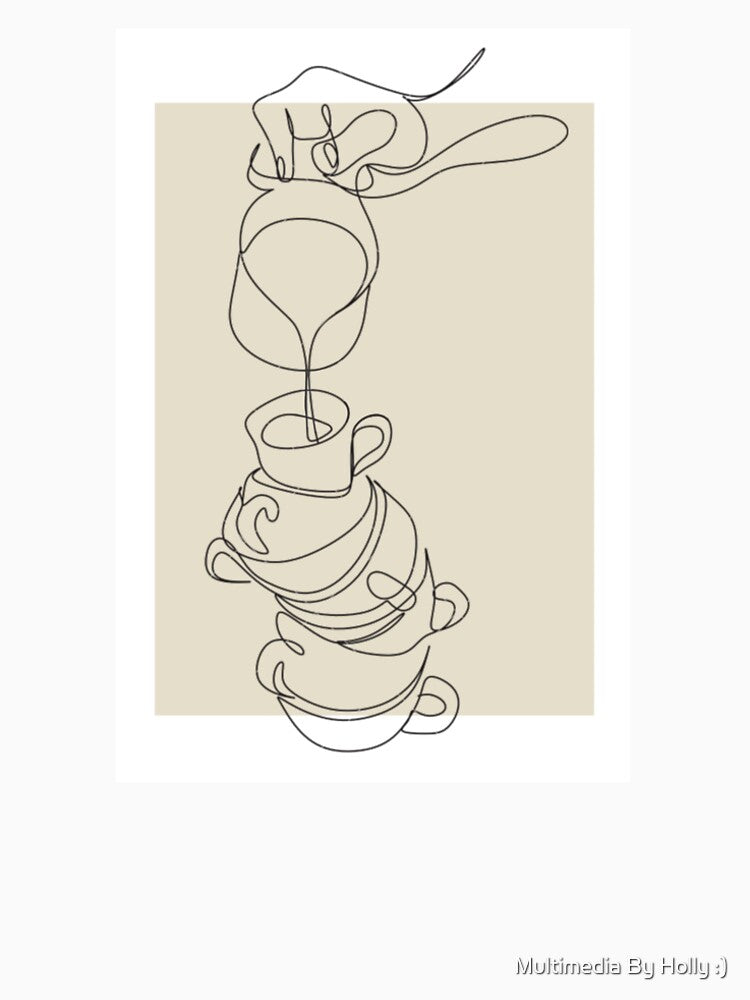 coffee pour illustration by Multimedia By Holly