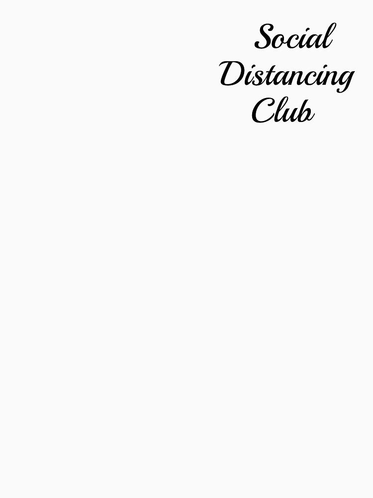 Social Distancing Club Social Club Unisex Tee by LuminoSky Creations