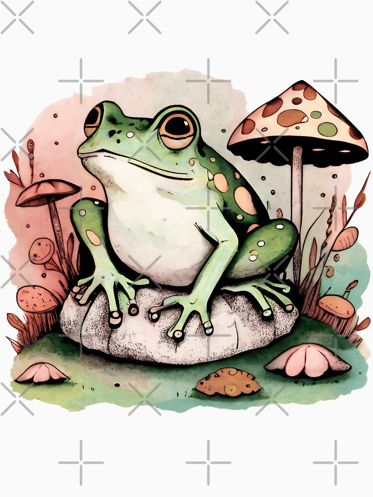 Cute frog illustration by SophiaAlexa