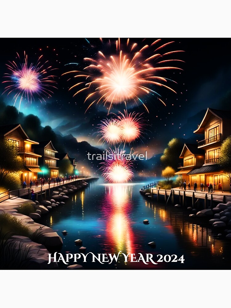 Happy New Year Design 2024 by trailsitravel