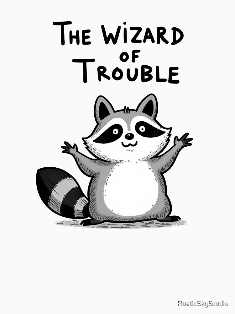 Raccoon is the Wizard of Trouble by RusticSkyStudio