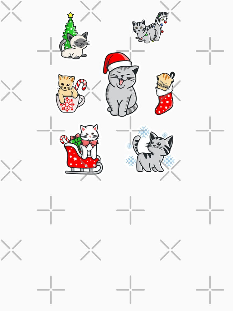 Funny Christmas Cat with Gnome Hat tree by TheStyleClub ⭐⭐⭐⭐⭐