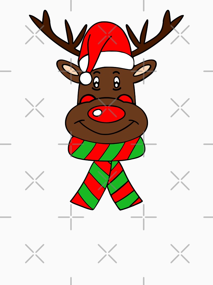 Reindeer Santa Hat by Sartoris Art