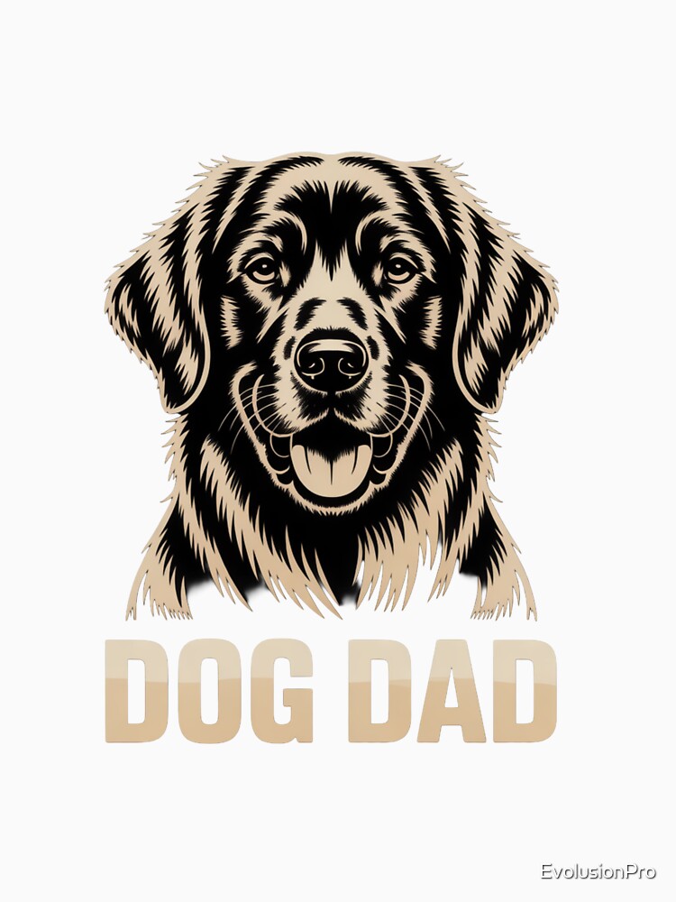 Dog Dad Golden Retriever Shirt – Premium Dog Lover Gift for Proud Pet Fathers by EvolusionPro