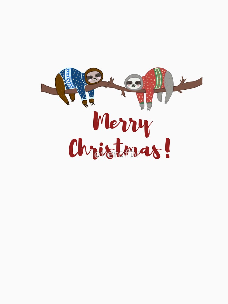 Sloth Christmas by loveroftv