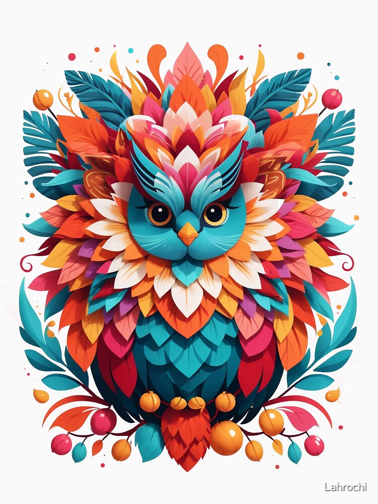Vivid Owl: A Burst of Color and Creativity by Lahrochi
