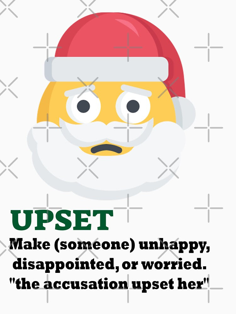 Upset Santa – Grumpy Holiday Tee by rami cohen