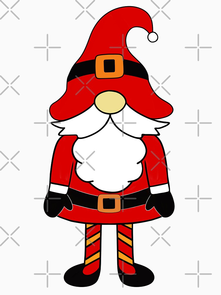 Red Christmas Gnome by Sartoris Art