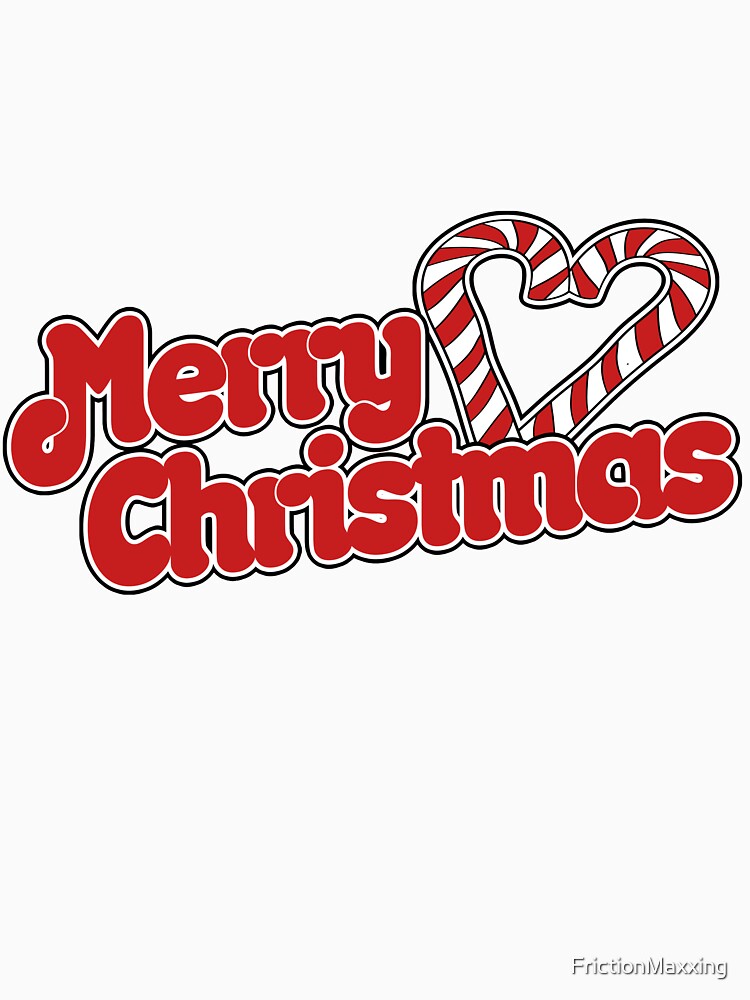 Merry Christmas Candy Cane heart by FrictionMaxxing