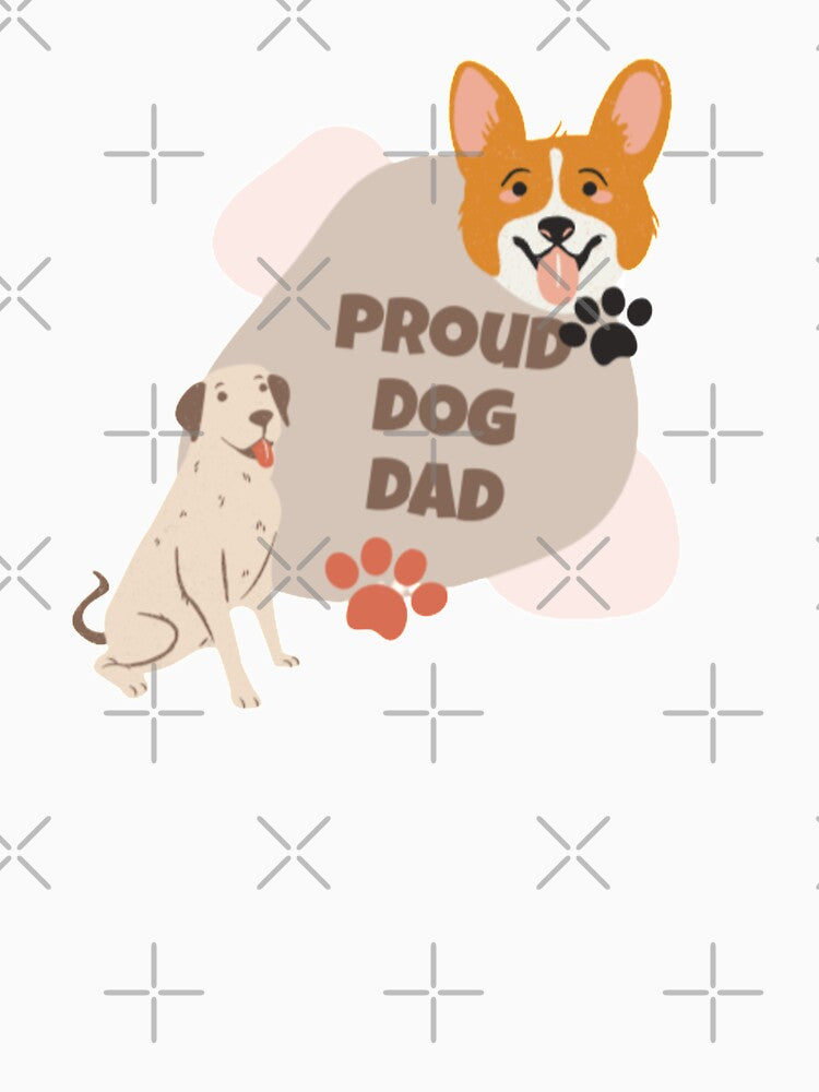 Proud Dog Dad print by kirstenovich