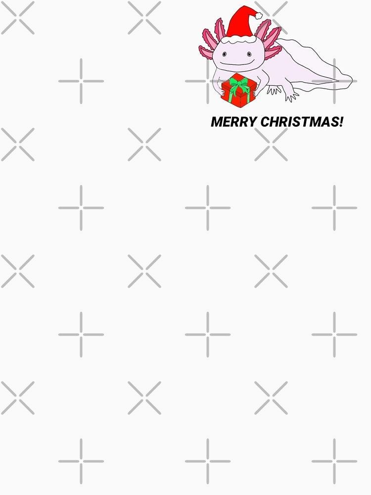 Merry Christmas Holiday Axolotl by Lovethatsticks