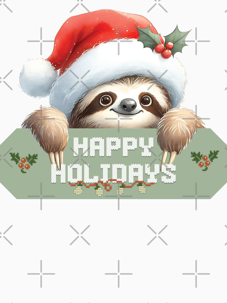 Sloth Happy Holidays by MarblesManaged