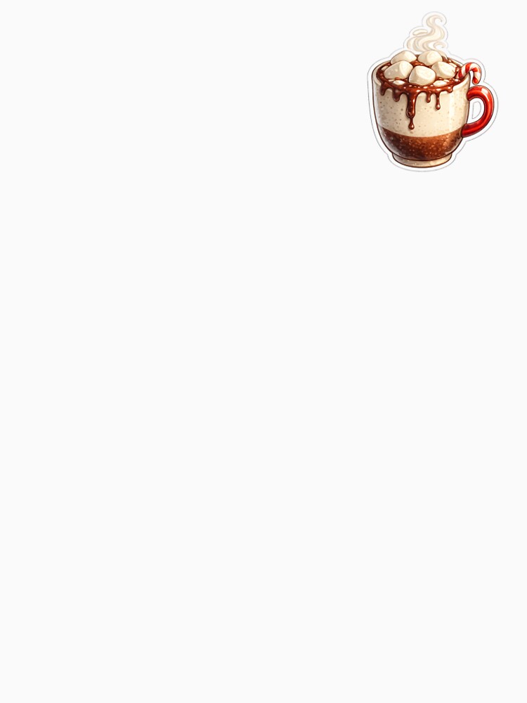 Cozy Hot Chocolate Mug Sticker by PawsAndpetalstudio