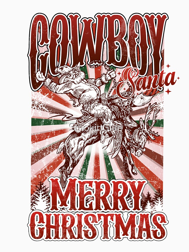 Western Christmas Cowboy Santa by SmokinGlue