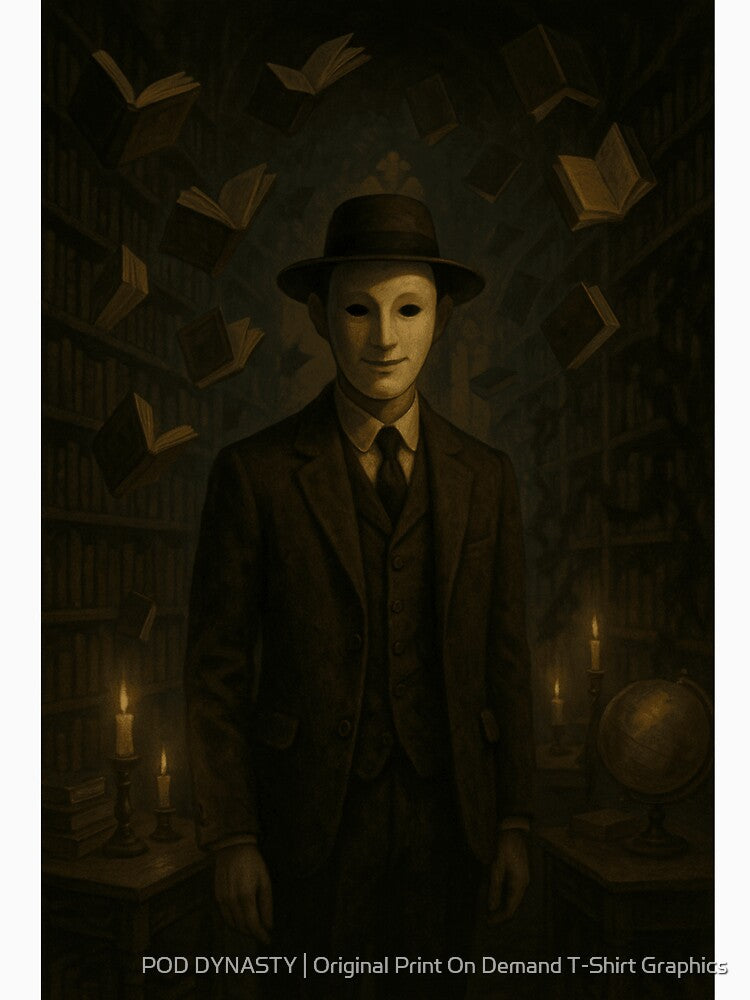 Weird Academia – Surreal Study Tee by POD DYNASTY | Original Print On Demand T-Shirt Graphics