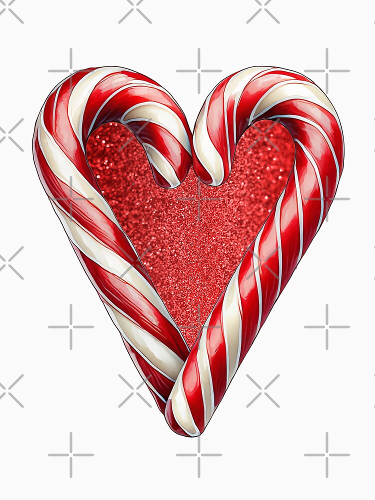 Christmas Candy Cane Heart by DaleHall