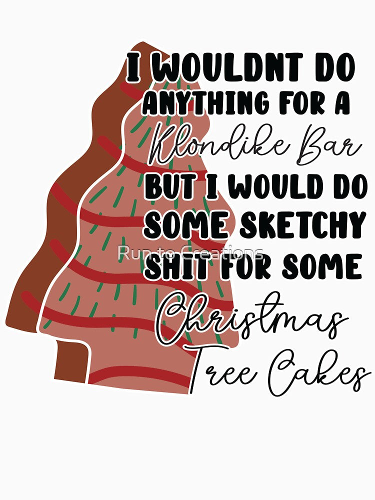 Christmas Baking Tree Cakes, Some sketchy stuff for some christmas tree cakes, Hand Drawn White Christmas Tree Cakes by Run to Creations