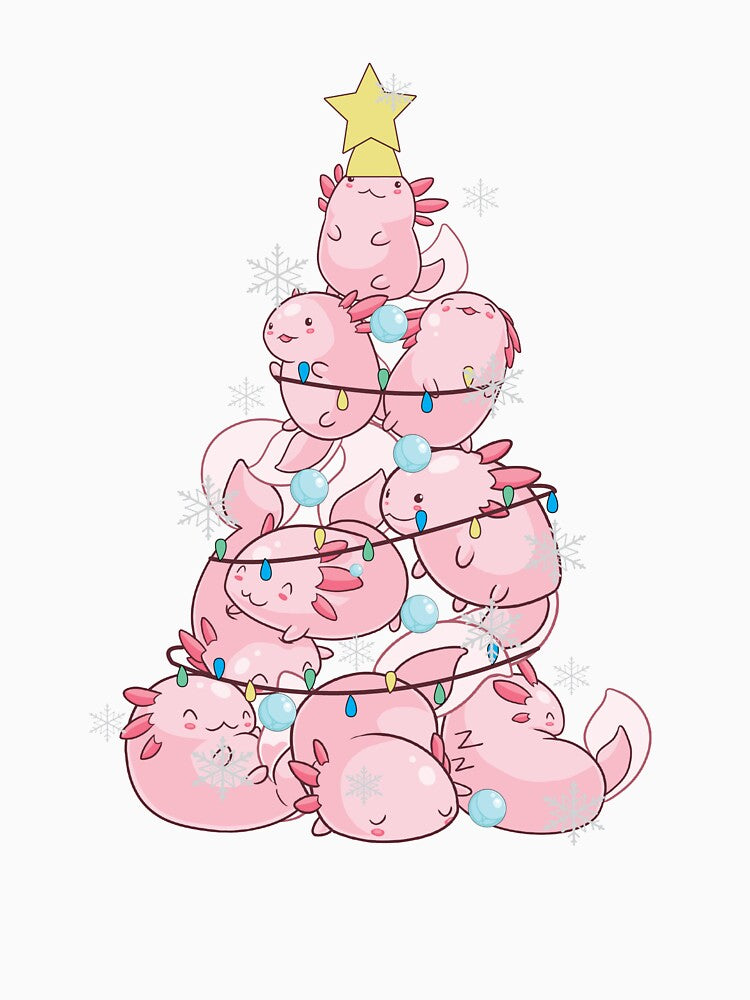 Axolotl Christmas Tree by Basic  Beach