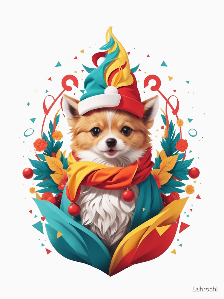 Yuletide Pup: A Festive Canine Celebration by Lahrochi