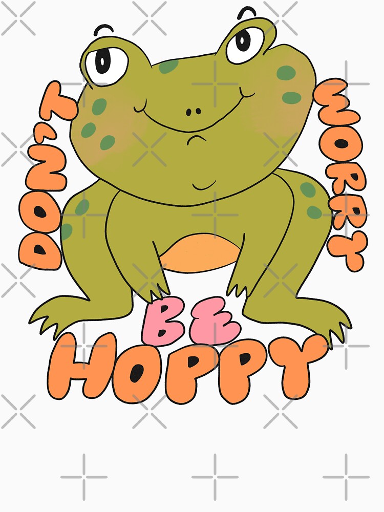 Dont Worry Be Hoppy (Orange) by yellowflowerhut