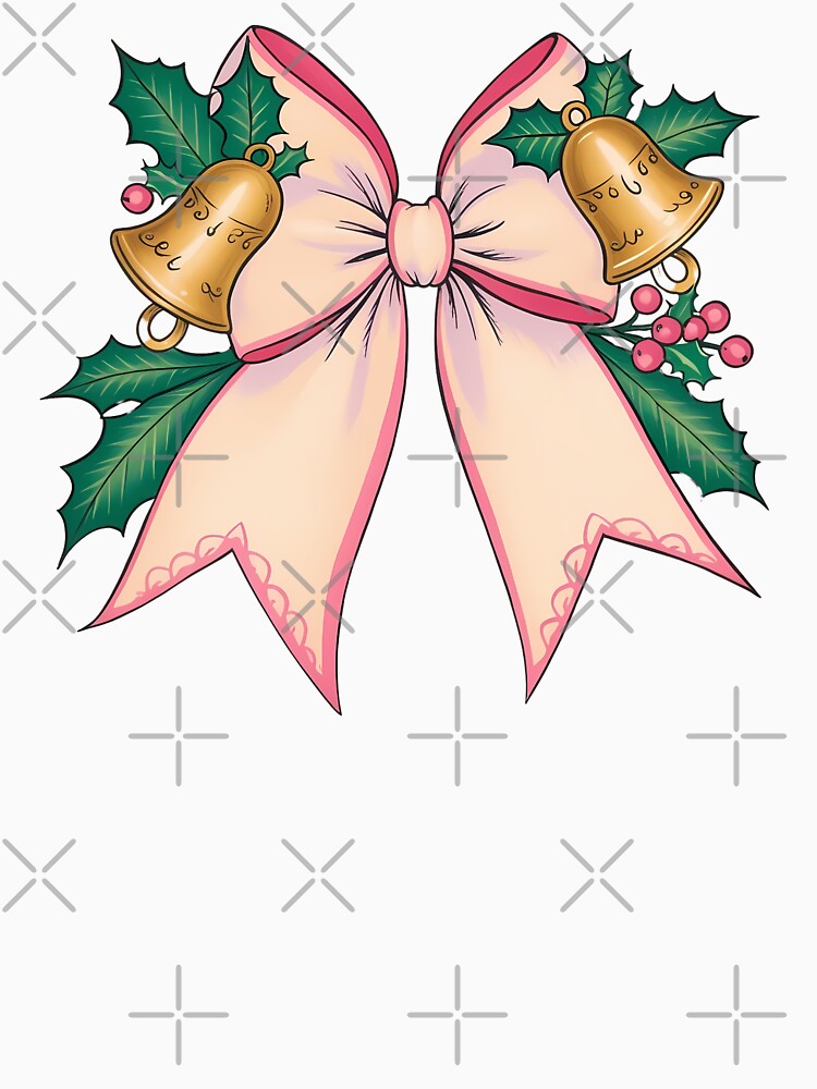 Christmas Bell & Holly Bow – Festive Holiday Gift Topper by LoliDesignShop