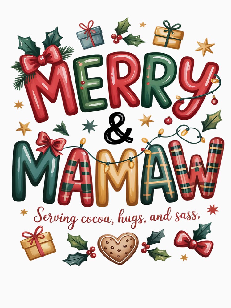 MERRY & MAMAW Christmas happy holiday hugs by VladoZork