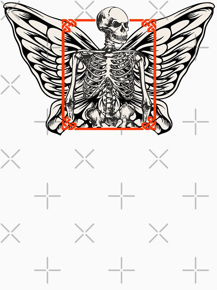 Skeleton Butterfly Fairycore Aesthetics Gothic Fairy Grunge Art by alenaz