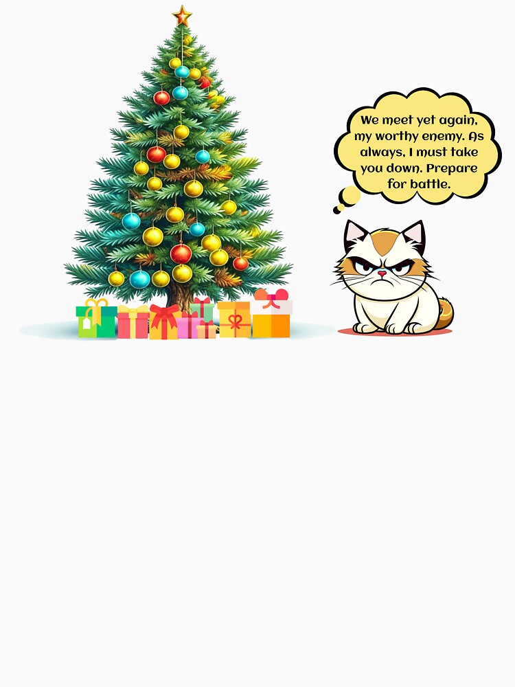 Cat vs. Christmas Tree by I-I-Trading-Co