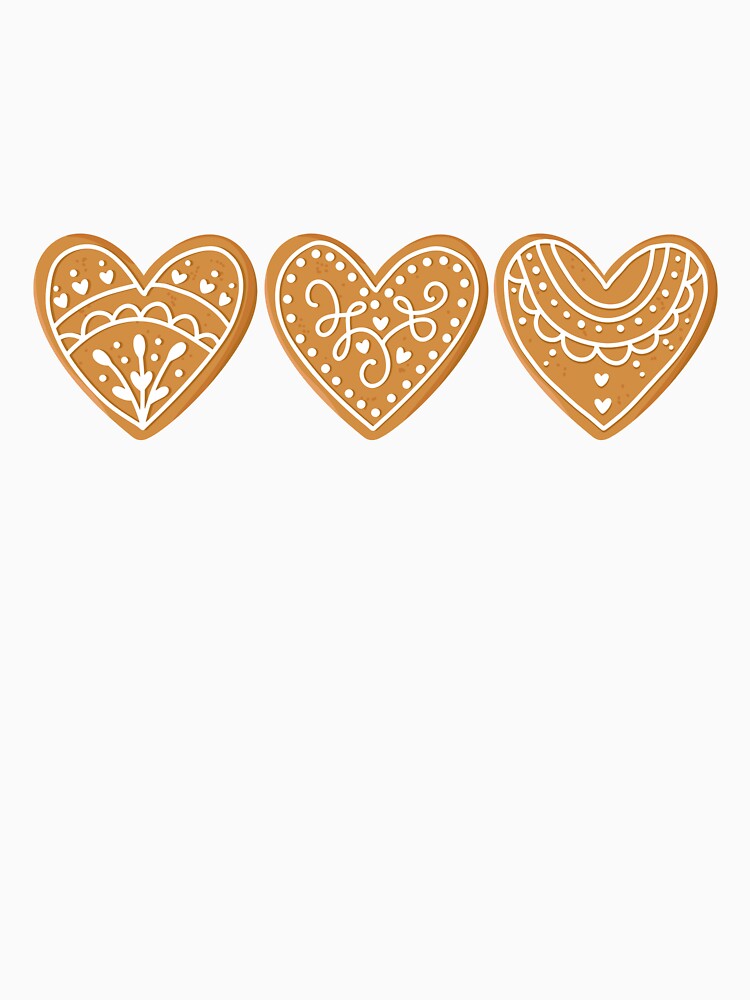 Heart-Shaped Gingerbread Cookies – Sweet Christmas Illustration by iamKRUK