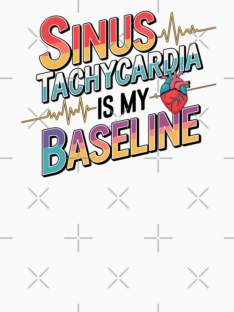 Telemetry Nurse Sinus Tachycardia Is My Baseline | Fall Nurse ECG Humor by CuteDesignables