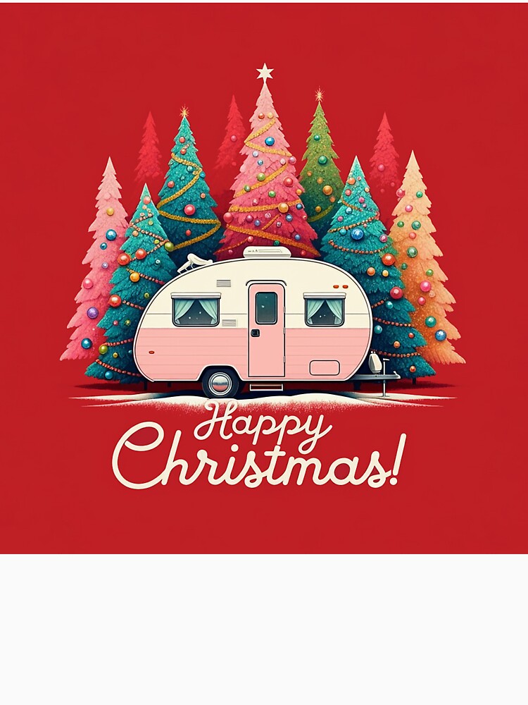 Happy Christmas Pink Camper | Pink Christmas Trees by PinkGoddessLove